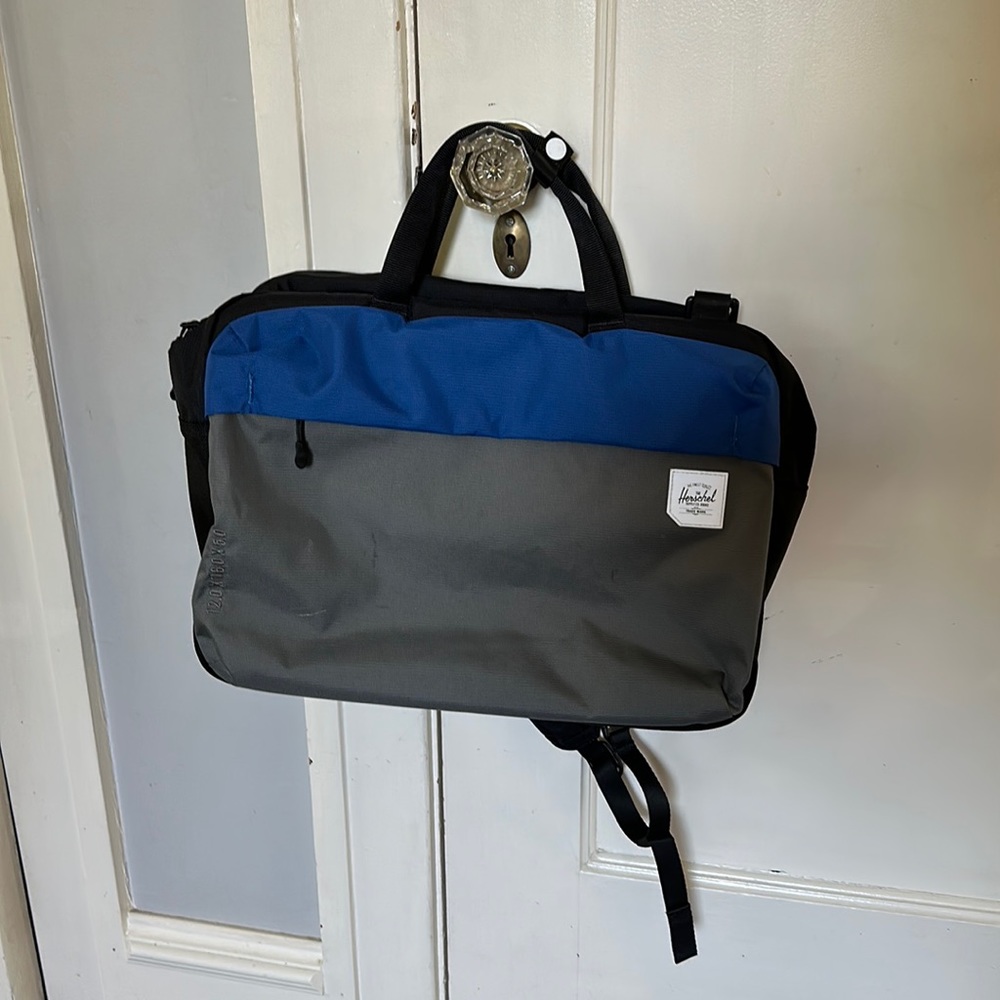 Herschel Supply Company Blue and Gray Laptop Bag
